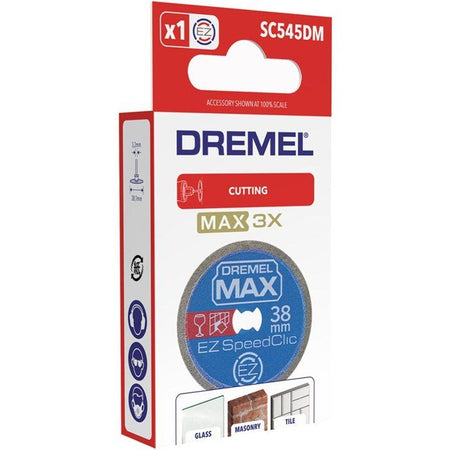 Dremel Max S545 EZ SpeedClic Lama diamantata ad alta resistenza - 38mm materiali duri