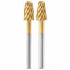 Set di 2 frese per acciaio ad alta velocità Dremel Max 117 ad alta resistenza - punta tonda  6,4 mm