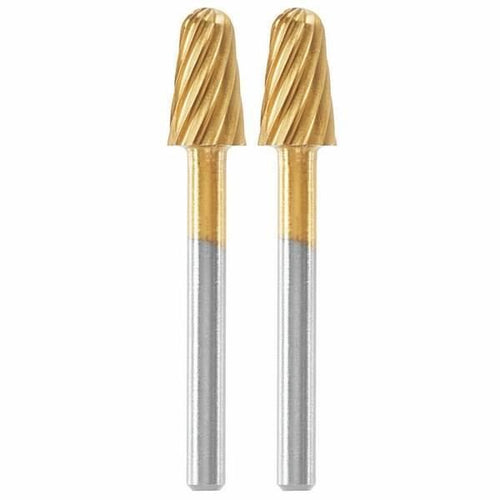 Set di 2 frese per acciaio ad alta velocità Dremel Max 117 ad alta resistenza - punta tonda  6,4 mm