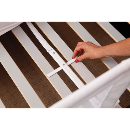 DREAMBABY Sponda letto extra large PHoeNIX - Pieghevole e portatile - L 110 x L 45,5 cm - Bianco