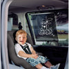 Tenda a rullo per finestrini auto - DREAMBABY - Stampa zebra e tigre bifacciale - Regolabile 2 pezzi