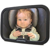Specchietto retrovisore grande rettangolare - DREAMBABY - Regolabile per sedile posteriore - 20 x 24 cm - Nero