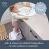 Scaletta - DREAMBABY - 2 Up - Antiscivolo e strutturato - Fino a 80 kg per bambini e adulti - Grigio