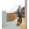 DREAMBABY Barriera di sicurezza Extra large BROADWAY Gro Gate - Da avvitare - L 76/134,5 x H 76 cm - Bianco