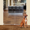 DREAMBABY Barriera di sicurezza Extra large BROADWAY Gro Gate - Da avvitare - L 76/134,5 x H 76 cm - Bianco