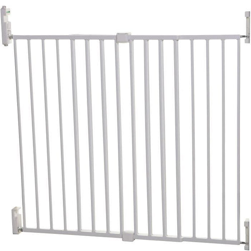 DREAMBABY Barriera di sicurezza Extra large BROADWAY Gro Gate - Da avvitare - L 76/134,5 x H 76 cm - Bianco