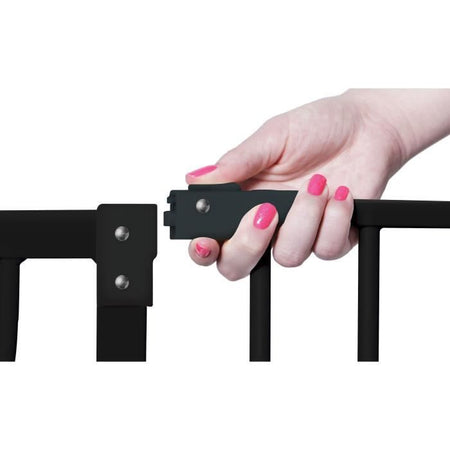 DREAMBABY Cancelletto di sicurezza Extra High LIBERTY - A pressione - L 75/81 x H 93 cm - Nero