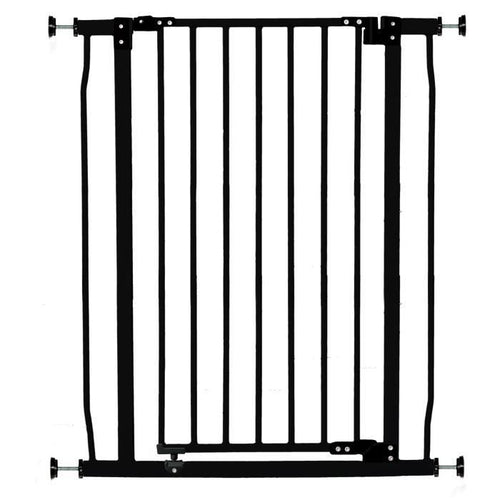 DREAMBABY Cancelletto di sicurezza Extra High LIBERTY - A pressione - L 75/81 x H 93 cm - Nero