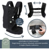 Marsupio regolabile 3-1 - DREAMBABY - JOURNEY - Comodo e versatile - Da neonato a bambino fino a 15 kg - Nero
