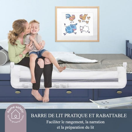 Dreambaby Nicole Letto Barriere - Letti e letti piatti - Misurazione di 150 cm di larghezza e 50 cm di altezza - Grigio