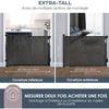 Barriera di sicurezza retrattile extra alta - DREAMBABY - da 60 a 140 cm H90 cm - Nero