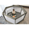 Explore Park - DREAMBABY - 6 lati con base in tessuto e struttura imbottita -  1,40 m - H 70 cm - Tortora