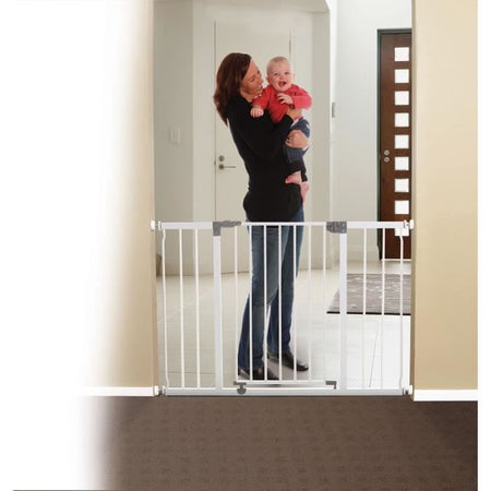 DREAMBABY Cancelletto di sicurezza Extra large LIBERTY - A pressione - L 99/105.5 x H 75 cm - Bianco