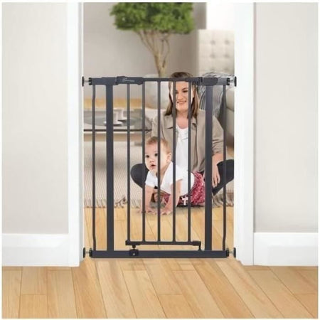 Cancelletto di sicurezza - DREAMBABY - AVA - Montaggio a pressione - 61-68 x 75 cm - Doppia chiusura - Antracite