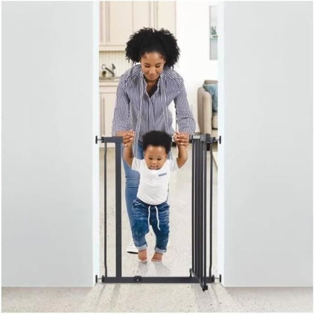 Cancelletto di sicurezza - DREAMBABY - AVA - Montaggio a pressione - 61-68 x 75 cm - Doppia chiusura - Antracite