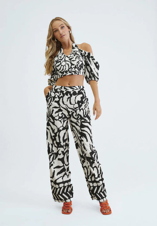 Top Desires DSMaya Printed Halterneck Blouse