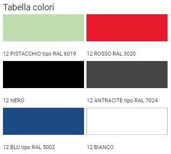 Tavolo mensa con telaio in tubo di acciaio e sedute girevoli in polipropilene in vari colori cm. 175x120