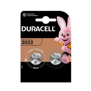 BATTERIA BOTTONE DURACELL
 Litio CR2032 3v - BLISTER 2 PZ