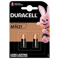 BATTERIA DURACELL APRI CANCELLO/MACCHINA MN21 12V - BLISTER 2 PZ