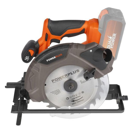 Sierra circular inalámbrica 40V 185 mm - Powdp25230 de potencia dual - Entregado sin batería o cargador