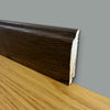 BATTISCOPA DUCALE in legno MASSELLO impiallacciato VERO LEGNO DI ROVERE T.NOCE SCURO  80x15 verniciato opaco poro aperto (prezzo al metro)