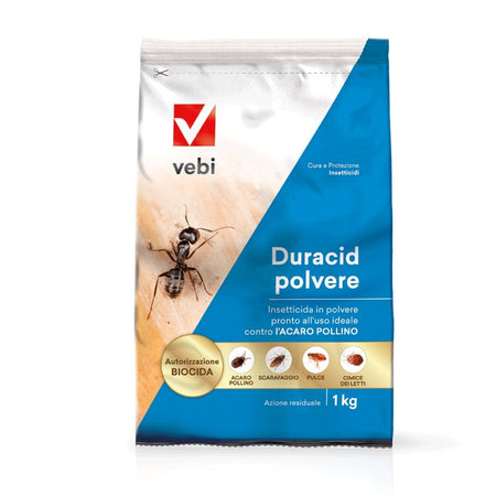 Duracid Polvere Kg 1 Insetticida Piretroide in Polvere Pronto all'Uso Vebi