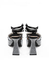 MACH & MACH Sandali Plateau Nero con Cristalli Doppio Fiocco Mach & Mach da donna