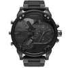 Diesel Mr Daddy 2.0 cronografo quadrante nero orologio da uomo in acciaio inossidabile nero - DZ7396 Diesel