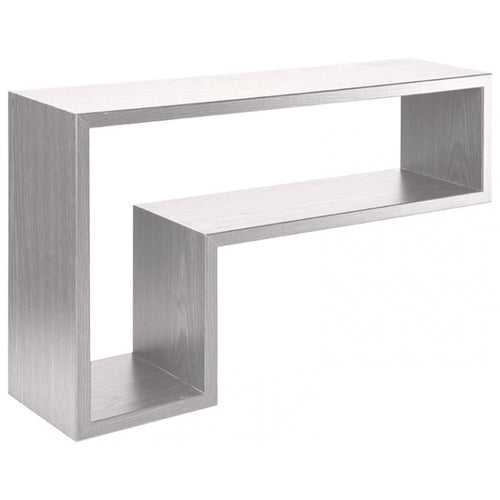Mensola in legno Lettera L da parete design moderno con fissaggio a scomparsa