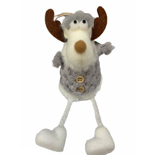 Pendaglio bambolina in pezza h 16 cm, pallina per Albero di Natale addobbi natalizi