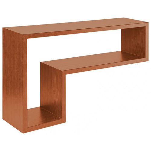 Mensola in legno Lettera L da parete design moderno con fissaggio a scomparsa