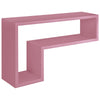Mensola in legno Lettera L da parete design moderno con fissaggio a scomparsa