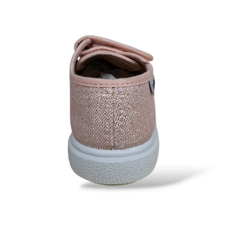 Sneakers Bambina Cipria Glitter VUL-LADI con Velcro – Scarpe Casual Scuola Taglie 21-30
