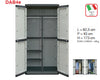 Armadio Doppio Alto Porte Battenti Interno Robusto 173x82x43 con Porte Battenti