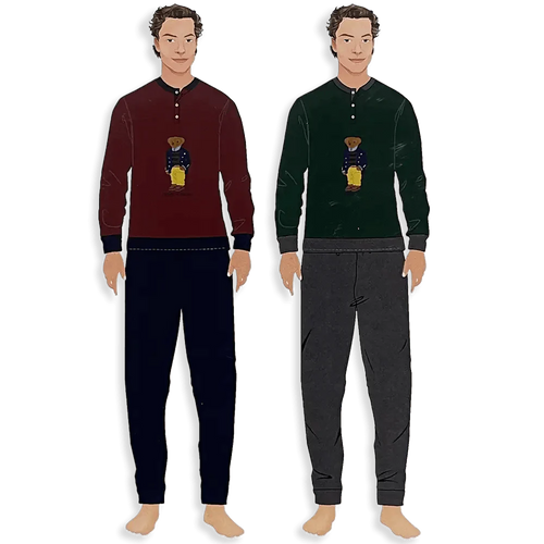 Dandy Pigiama da Uomo Caldo Cotone 150PF S22 - Passarelli Biancheria