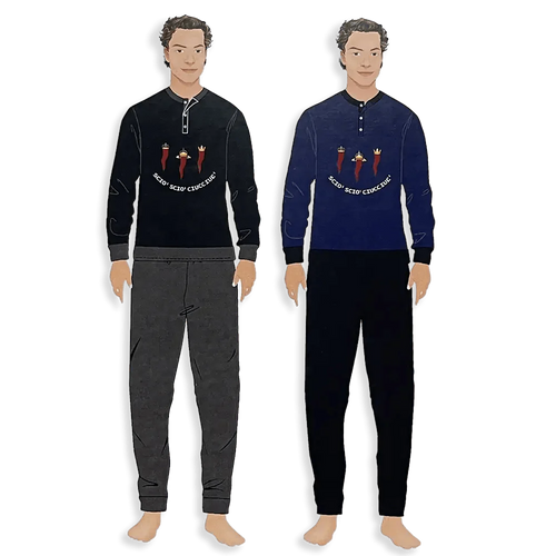 Dandy Pigiama da Uomo Caldo Cotone 152PF S22 - Passarelli Biancheria