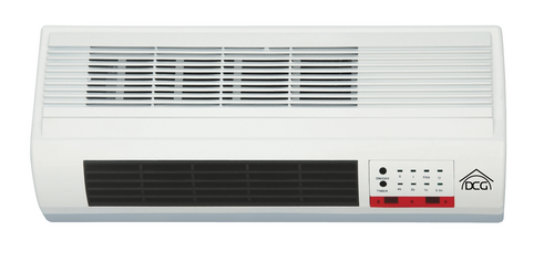 Dcg tcm55t termoconvettore a parete , 1000/2000w, con telecomando