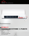 Dcg tcm55t termoconvettore a parete , 1000/2000w, con telecomando