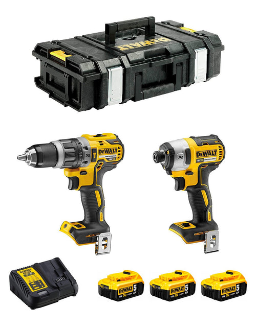DeWALT Kit DCK266P3 (DCD796 + DCF887 + 3 x 5,0 Ah + DCB115 + DS150)