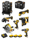 Dewalt kit dck685p3t (dcd796 + dcf887 + dch273 + dcg405 +dcs570 + dcs355 + 3x5,0ah + dcb115 +tstak ii + 2xtstak vi + base tstak) 5035048726525