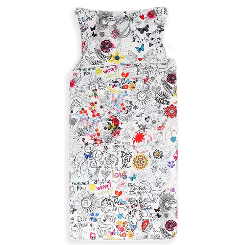 Desigual Parure Lenzuola per Letto Singolo 1 Piazza Bolimania 61DL8A4 S60 - Passarelli Biancheria