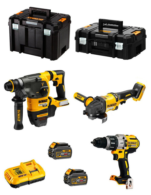 Dewalt kit dck376t2t (dch333 + dcg418 + dcd996 + 2 x 54v/18v 6,0 ah + dcb118 + tstak ii + tstak vi) 5035048844922