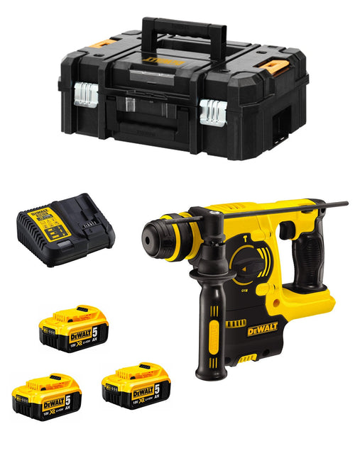 Dewalt tassellatore dch253p3 (3 x 5,0 ah + dcb115 + tstak ii) 0635292491467