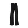 Pinko jeans donna pinko - wanda wide leg zip denim - nero da donna
