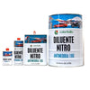 Diluente nitro, antinebbia per smalti e vernici alla nitrocellulosa, nitroacriliche e nitrosintetiche.