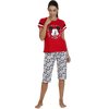 Disney Pigiama a maniche corte + pinocchietto da donna Topolino All Stars 55081 S23
