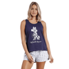 Disney Pigiama da donna Fabulous Minnie senza maniche corto 60537 S28 - Passarelli Biancheria