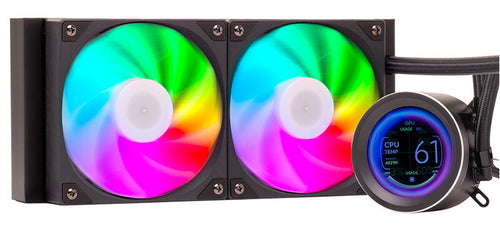 Dissipatore a liquido ARCTIC SPHERE LCD 240 - 240mm- Skt Universale- PWM fan- LCD 2.8 con software