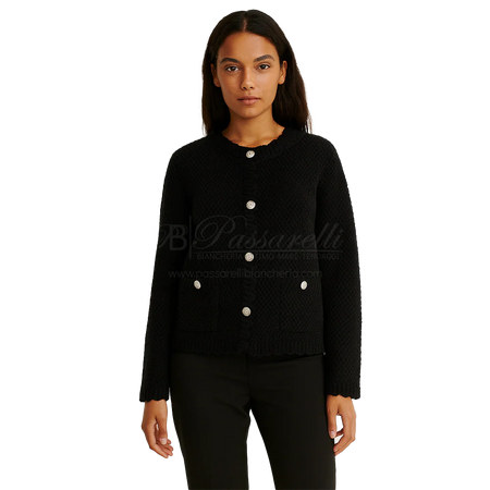 Divas Cardigan in Lana Girocollo da Donna MG399 2510S89