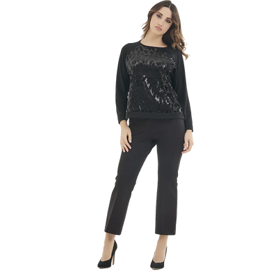 Divas Maglia da Donna con paillettes – Viscosa ed elastan MD437 2510S35